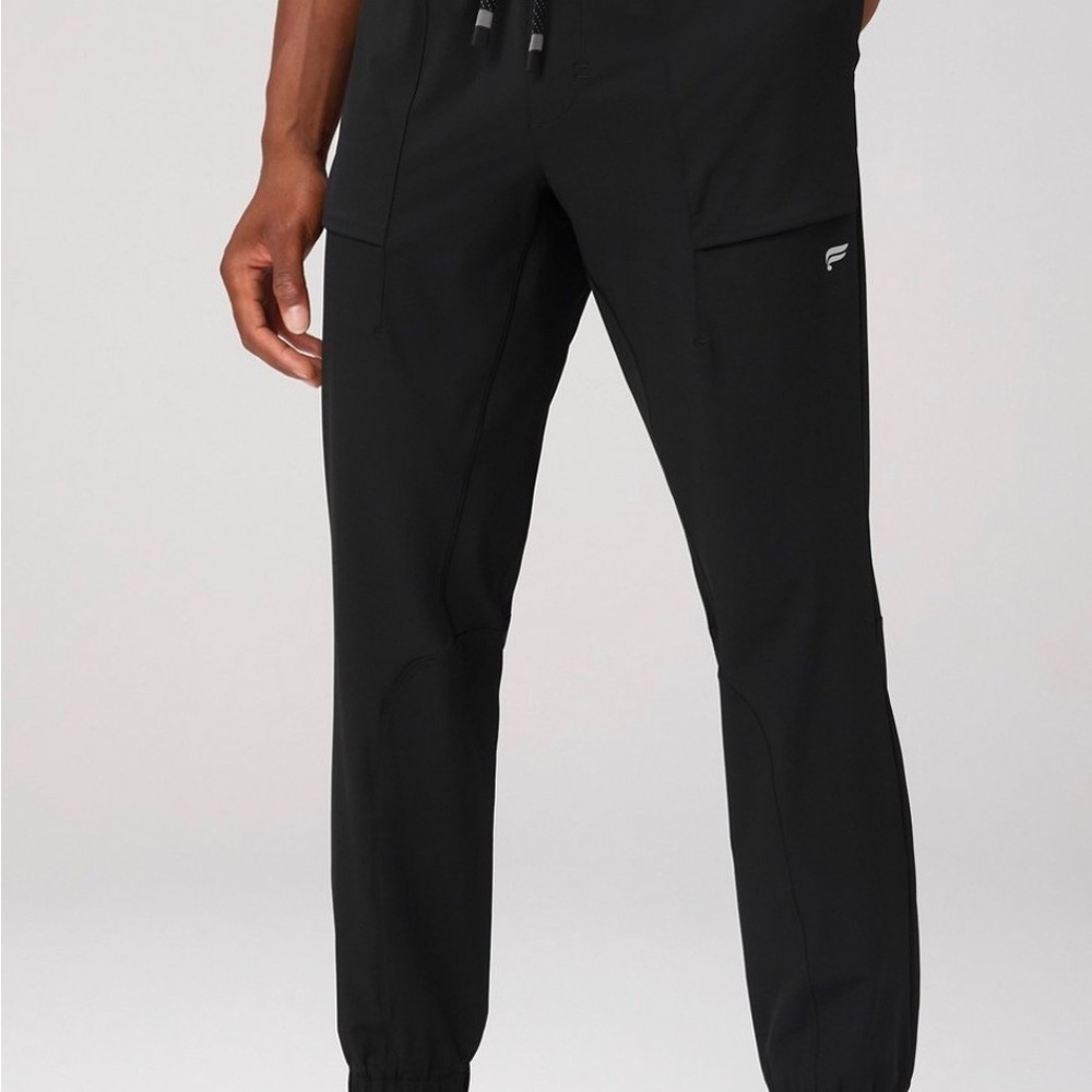 4 pair Fabletics Men's Black Joggers - Lot of 4 pair
